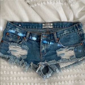 One teaspoons trash whore shorts